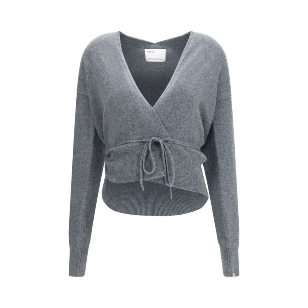 Extreme Cashmere Gray Cashmere Women's Cardigan